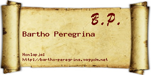 Bartho Peregrina névjegykártya