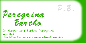 peregrina bartho business card